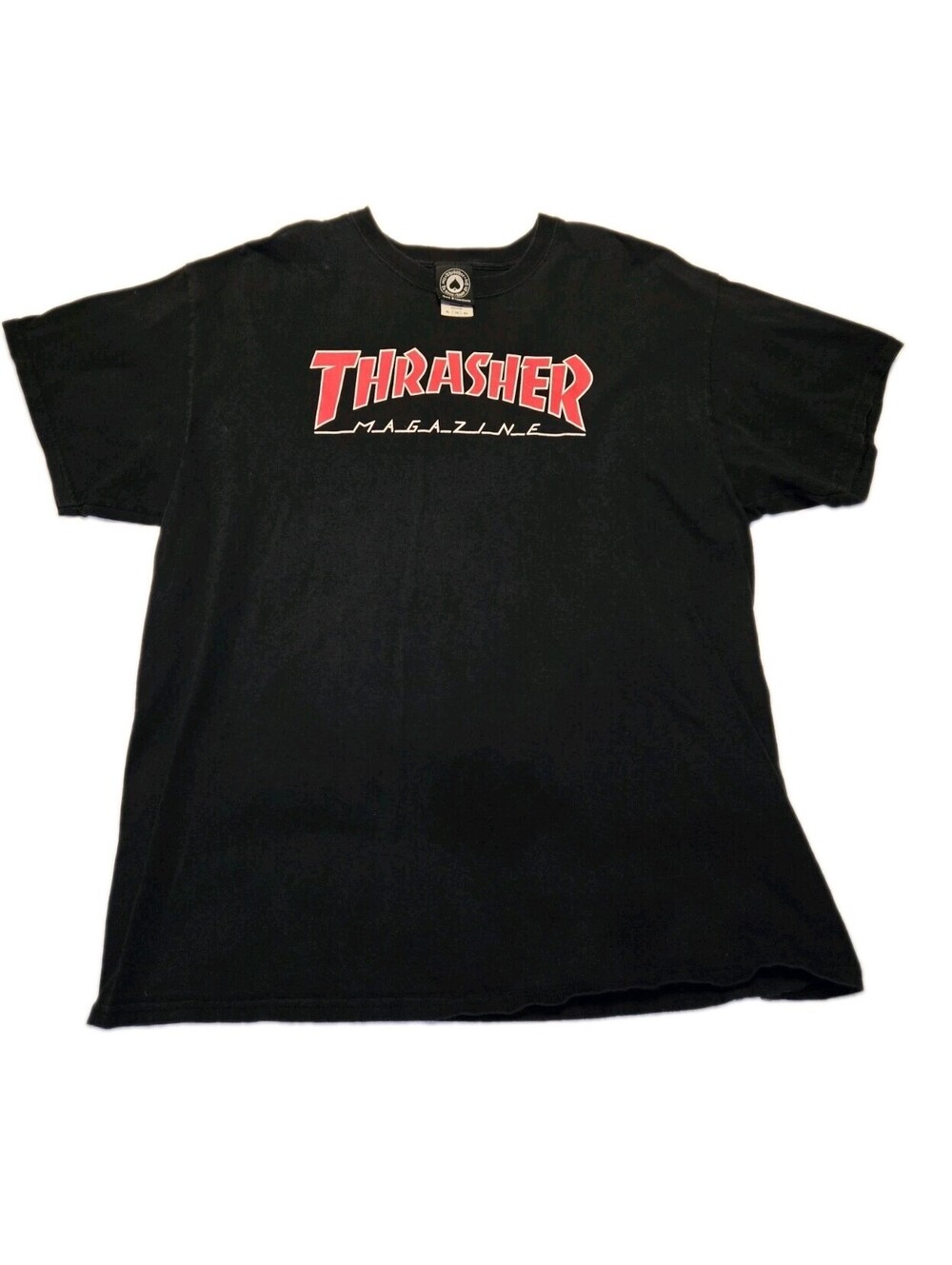 Vintage Thrasher Magazine Men’s Skateboard Black Short Sleeve T-Shirt Sz XL